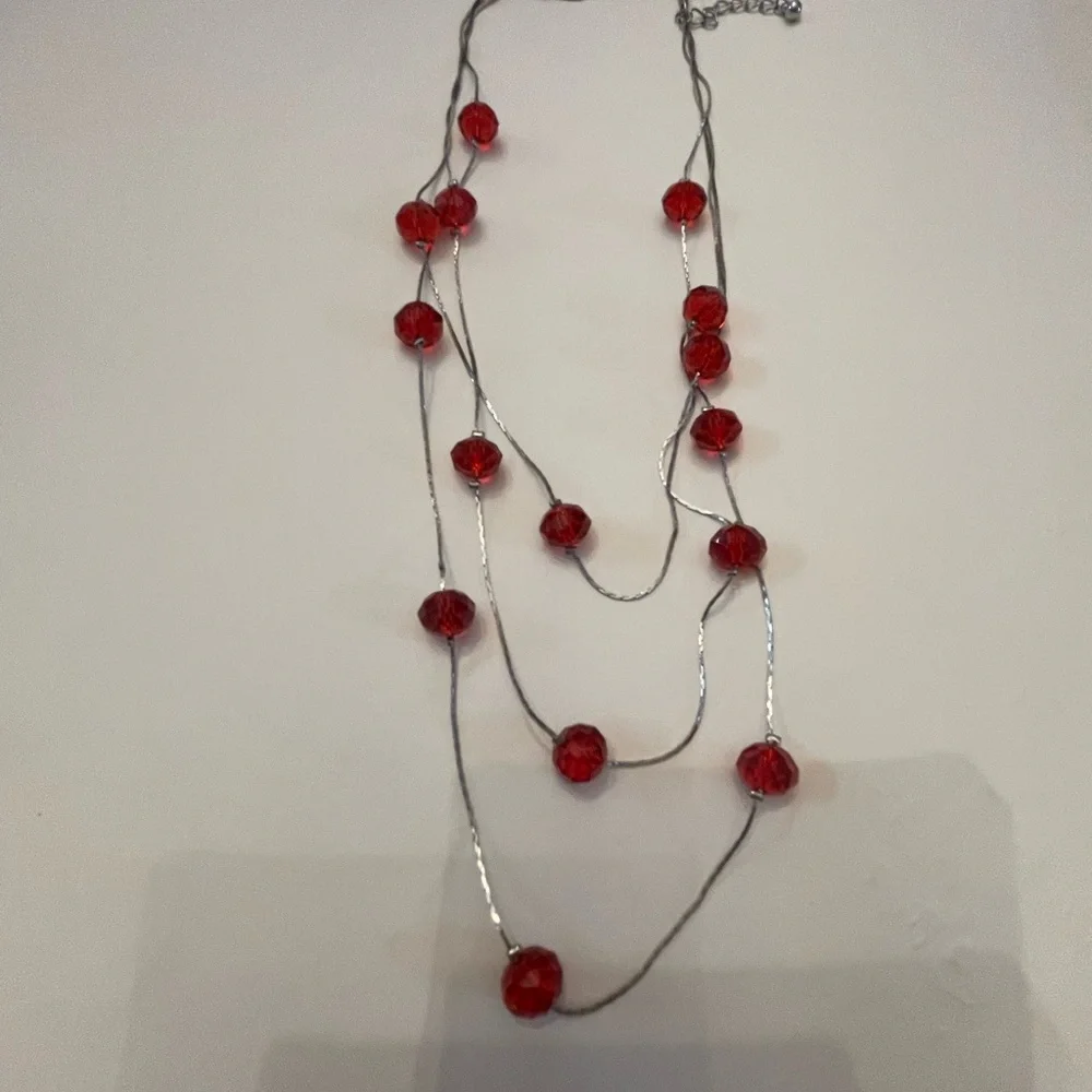 Elegant Orange Beaded Necklace